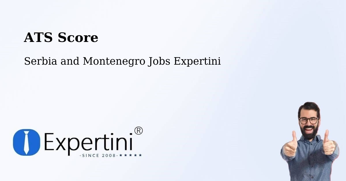 Resume ATS Score & Job Description Match Tool – Lévis - Serbia and Montenegro Jobs Expertini